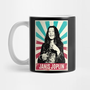 Vintage Retro Janis Joplin Mug